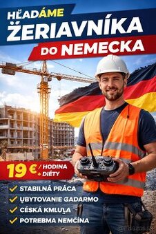 HĽADÁME ŽERIAVNÍKA DO NEMECKA – NEMECKO/BAVORSKO TPP