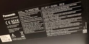 3D Plazma TV Panasonic Viera TX-P50ST30E 50"