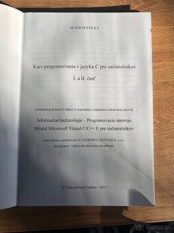 Programovanie v jazyku C/C++ pre začiatočníkov