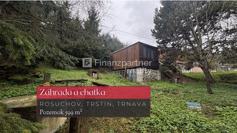 Záhrada a chatka v oblasti Rosuchov, Trstín, Trnava + 3D