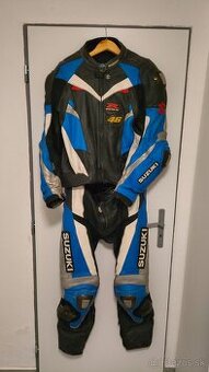 Kožená dvoj dielna kombinéza Suzuki