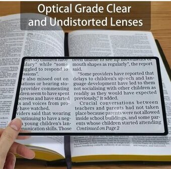A5 - 3x zvacsovacie sklo na citanie
