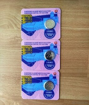 Coin card 2€ Trenčín 2026