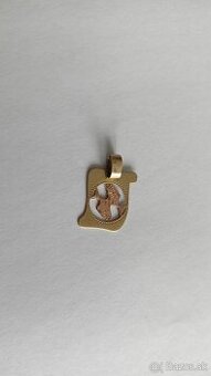 Zlatý prívesok Ryby 14kt – 1,29g / 1,8x1,3cm
