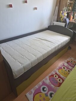 Posteľ 90x200, Drevona