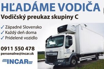 Vodič/ka sk. C - denný rozvoz - Nitra a okolie