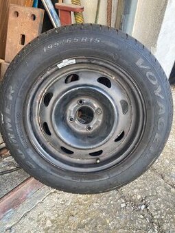 Plechové disky 5x112 R15 + letné pneu 195/65 R15