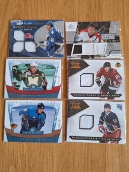 Hokejove karty,kartičky jersey P.Śtastny,A.Stastny,Hossa