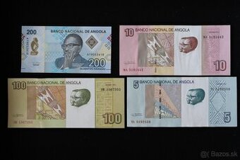 aUnc bankovky Angola (sada 4 ks)