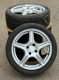 zimní Alu kola Fiat 4x100 R16 + Pirelli 195/45 R16