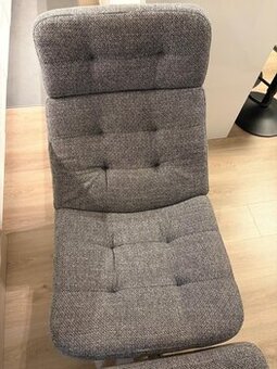 Predám kreslo a podnožku HAVBERG IKEA - Stav ako nové