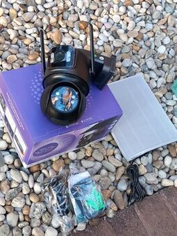 Vonkajľia Solar Kamera Dual IP Otočna Smart iCSee