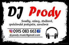 DJ Prody – oslavy, svadby, plesy, jubileá...