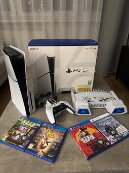 REZERVOVANE Playstation 5 Slim a 2x dualsense ovládač