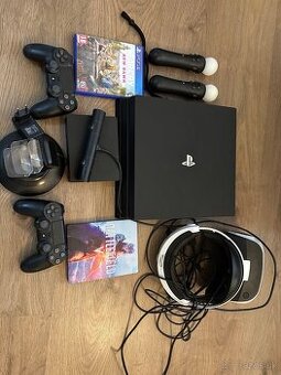 PlayStation 4 Pro + VR set + príslušenstvo