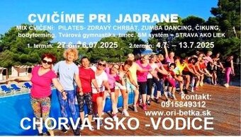 Dovolenka s cvičením Chorvátsko VODICE a GRADAC, KRÉTA,EGYPT