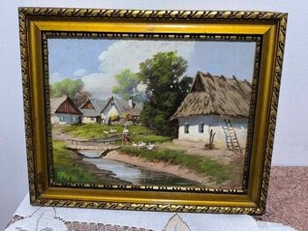 Bela Barsi - olejomaľba