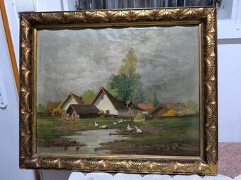 Denes Mesterhazy - olejomaľba na plátne