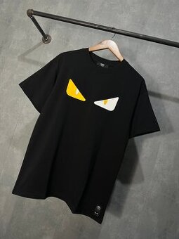 Panske oversized tricko Fendi - cierne