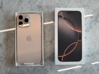 Apple iPhone 16 Pro Max 256 desert- 100% stav, záruka