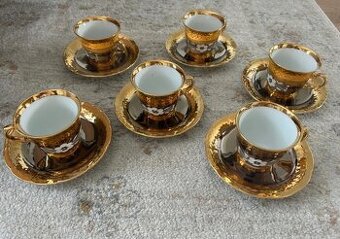 Vintage porcelánový set šálok