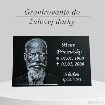 Pamätná plaketa zo žuly