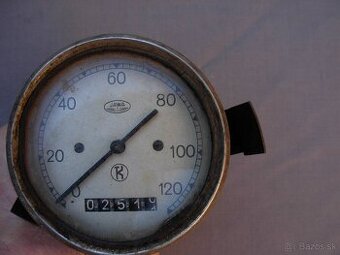 Jawa Perák pôvodný tachometer Křižík z roku 1947