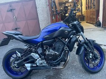 Yamaha MT-07 ABS, športový výfuk
