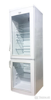 Presklená chladnička BEKO 270 litrov biela