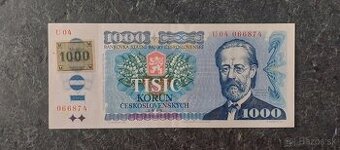 1000 Kčs 1985 + CZ kolok