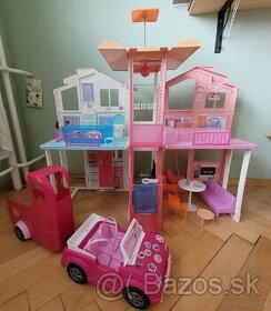 Barbie domček s autickom
