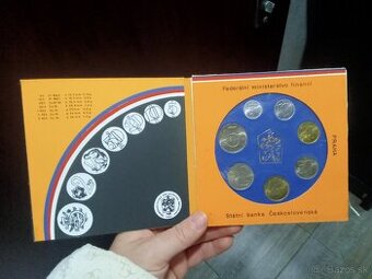 Predám mince v kazete z roku 1988