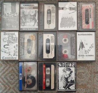 Stare MC kazety MIX grind, core, metal, noise, punk DEMO