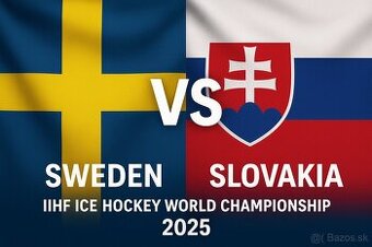 Švédsko vs Slovensko - MS v hokeji 2025