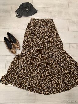 Leopard dlhá sukňa