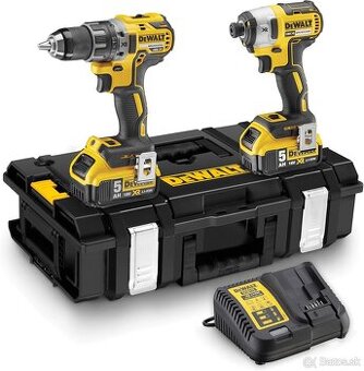 DEWALT 18V XR Aku sada vŕtačky DCD796 a rázového uťahováku D