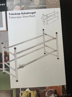 Teleskopický regál na obuv