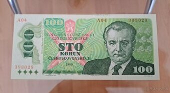 100 ceskoslovenskych korun 1989