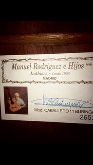 MANUEL RODRIGUEZ VZÁCNA GITARA