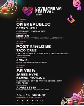 Výmena 3-dňovej pernamentky LOVESTREAM - POHODA (2ks)