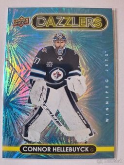 Hokejové kartičky Connor Hellebuyck blue dazzlers
