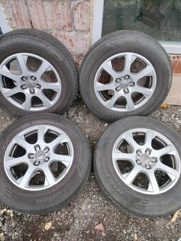 ❄️4ks alu disky orig. Audi 5x112 R17 pneu 235/65 r17