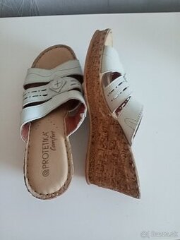 Kožené dámske šľapky z Protetiky c.37