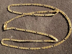 Zlatá retiazka biele žlté zlato 585 - 1