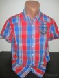Pánska modro/červená kockovaná košeľa