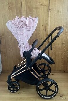 Cybex Priam Rose Gold Simply flowers pink