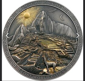 Strieborné mince - Palmýra a Machu Picchu