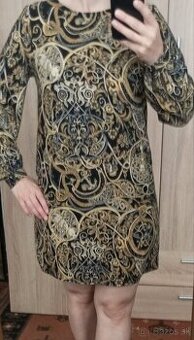 Elegantné spoločenské šaty M dlhý rukav