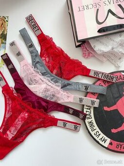 Victoria’s Secret shine strap tanga nohavičky M