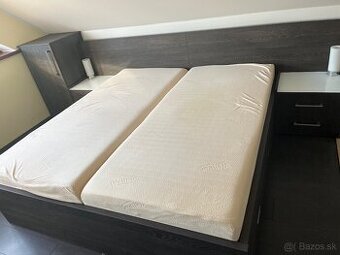 Predám 2ks matrace ortopedické + pametová pena roz 80/200cm